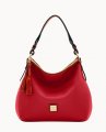 Dooney Pebble Grain Twist Strap Hobo Red ID-fZ2IbYOE