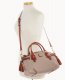 Dooney Pebble Grain Medium Mail Satchel Taupe ID-3b77hbf2