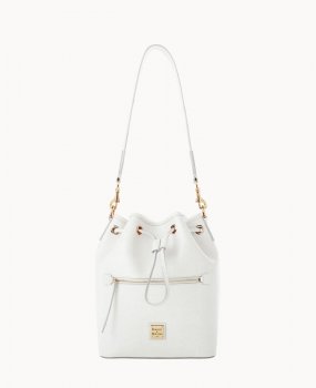 Dooney Saffiano Drawstring Off White ID-KQL2lP4i