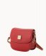 Dooney Pebble Grain Saddle Bag Red ID-S4VdVdkd