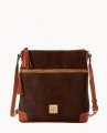 Dooney Suede Tassel Crossbody Brown Tmoro ID-jQjG1E6v