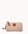 Dooney Pebble Grain Medium Wristlet Blush ID-W7VhXrya