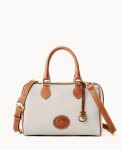 Dooney All Weather Leather 3.0 Barrel Satchel 28 Vanilla ID-lQb3Rax2