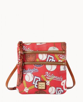 Dooney MLB Nationals N S Triple Zip Crossbody Nationals ID-RiQPFCOu