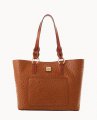 Dooney Ostrich Tammy Tote Caramel ID-8GKfSjqy