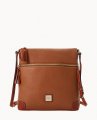 Dooney Pebble Grain Large Tassel Crossbody Caramel ID-nRwrHp30