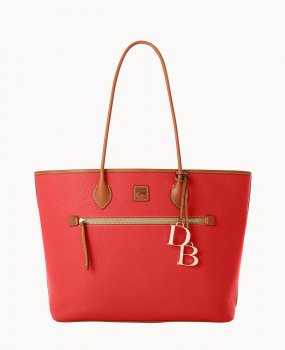 Dooney Pebble Grain Large Tote Red ID-ZTD2U9QM