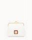 Dooney Pebble Grain Large Framed Purse White ID-fD7W5LpH