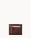 Dooney Ostrich Small Flap Credit Card Wallet Brown Tmoro ID-6brsHukl