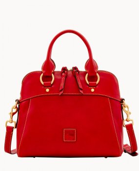 Dooney Florentine Cameron Satchel Red ID-4LKd4UL3