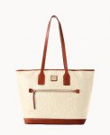 Dooney Ostrich Tote Bone ID-A5JwcKph