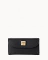 Dooney Saffiano Continental Clutch Black ID-NMrjEXN6