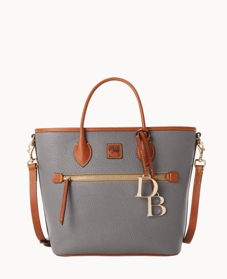 Dooney Pebble Grain Handle Tote Slate ID-WJuSfFiE - Click Image to Close