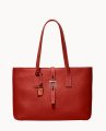 Dooney Henrys Zip Top Tote Red ID-rl9NQynO