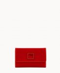 Dooney Florentine Flap Wallet Red ID-PoJ5AZ8Z