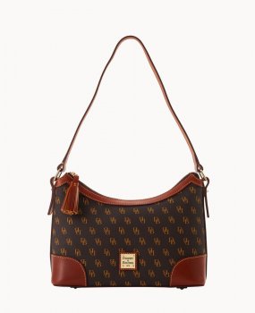 Dooney Gretta Large Shoulder Bag Brown Tmoro ID-1kfVtSlP