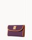 Dooney Wexford Leather Continental Clutch Plum Wine ID-ySiwigB6