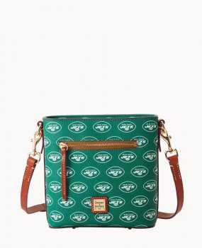 Dooney NFL Jets Small Zip Crossbody JETS ID-NJKJqfrV