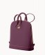 Dooney Saffiano Small Zip Pod Backpack Plum Wine ID-fbGBcrjD