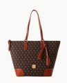 Dooney Gretta Career Tote Brown Tmoro ID-KE2z1UCo