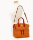 Dooney Dillen Double Pocket Satchel Caramel ID-azpZLxfS