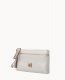 Dooney Saffiano Double Zip Wristlet Ecru ID-492EYZ4U