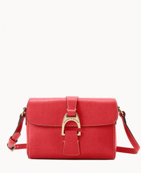 Dooney Saffiano Kyra Crossbody Tomato ID-gollGHGY