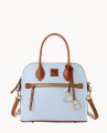 Dooney Pebble Grain Domed Satchel Glacier Blue ID-ZrprAVhj