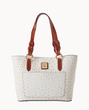 Dooney Ostrich Small Gretchen Tote Bone ID-rlqERaKK