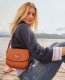 Dooney All Weather Leather 3.0 Saddle Crossbody 20 Chamois ID-JtViZK8L