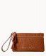 Dooney Ostrich Double Zip Wristlet Caramel ID-NBFmEhxQ