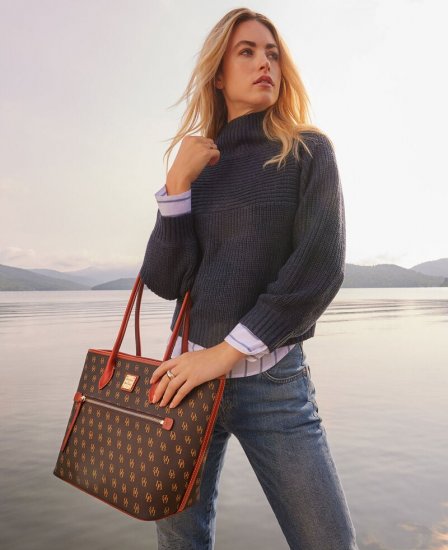 Dooney Gretta Tote Bordeaux ID-lbpPzPjv - Click Image to Close