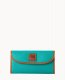Dooney Pebble Grain Continental Clutch Spearmint ID-jsNgPUqD