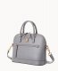 Dooney Saffiano Domed Zip Satchel Smoke Grey ID-vEJtWg6P