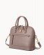 Dooney Saffiano Domed Zip Satchel Taupe ID-GCTDRPVr