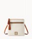 Dooney Pebble Grain Double Zip Tassel Crossbody White ID-dqlSqH8H