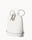 Dooney Saffiano Small Zip Pod Backpack Off White ID-Y93ajpJY