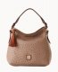 Dooney Ostrich Twist Strap Hobo Light Taupe ID-UhmKsJDm
