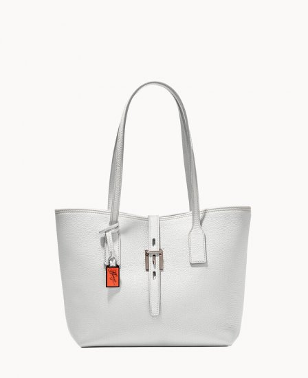 Dooney Henrys Medium Tote White ID-YZgoTxge - Click Image to Close