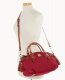 Dooney Pebble Grain Medium Mail Satchel Wine ID-omOMmNcI