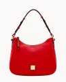 Dooney Pebble Grain Kiley Hobo Red ID-I5KFJniR