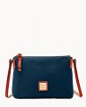 Dooney Pebble Grain Crossbody Pouchette Midnight Blue ID-cEOd2fdt