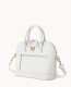 Dooney Saffiano Domed Zip Satchel Off White ID-27Kvq5oX