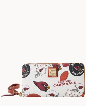 Dooney NFL AZ Cardinals Large Zip Around Wristlet CARDINALS ID-c6Rz15QR