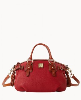 Dooney Pebble Grain Medium Mail Satchel Red ID-yfJSTMzz