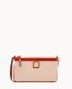 Dooney Pebble Grain Large Slim Wristlet Blush ID-RJKVypxq