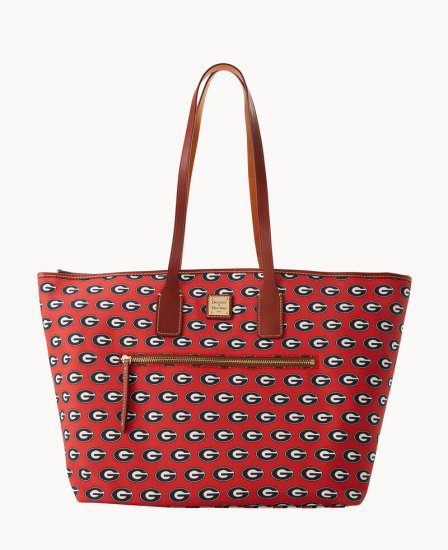 Dooney Collegiate University of Georgia Large Tote U OF GEORGIA ID-lHQTew8e - Click Image to Close