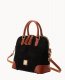 Dooney Suede Domed Satchel Black ID-b8Mvc2uZ