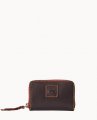 Dooney Florentine Large Zip Around Credit Card Case Brown Tmoro ID-ZC7zMwQb