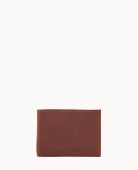 Dooney Florentine Billfold with Train Pass Chestnut ID-7mn6Rxpl